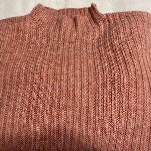 Old Navy Women's Ribbed Cowl Neck Sweater - Dusty Rose NWT